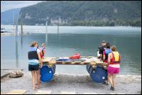 Teamausflug Flossbau